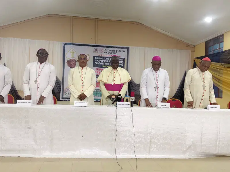 CATHOLIC CHURCH SETS DECEMBER 8 AS NATIONAL PRAYER AND FASTING DAY FOR 2027 ELECTIONS